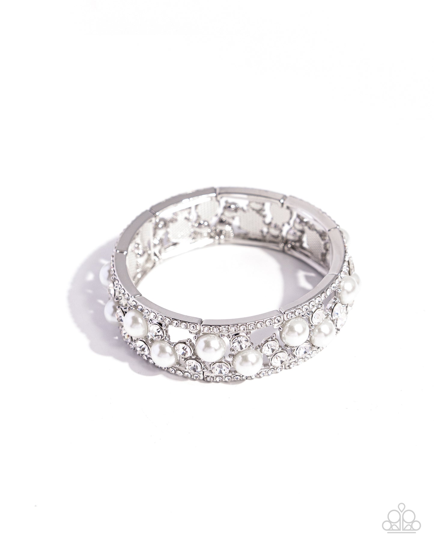 Opera Singer Paparazzi Accessories Bracelet - White