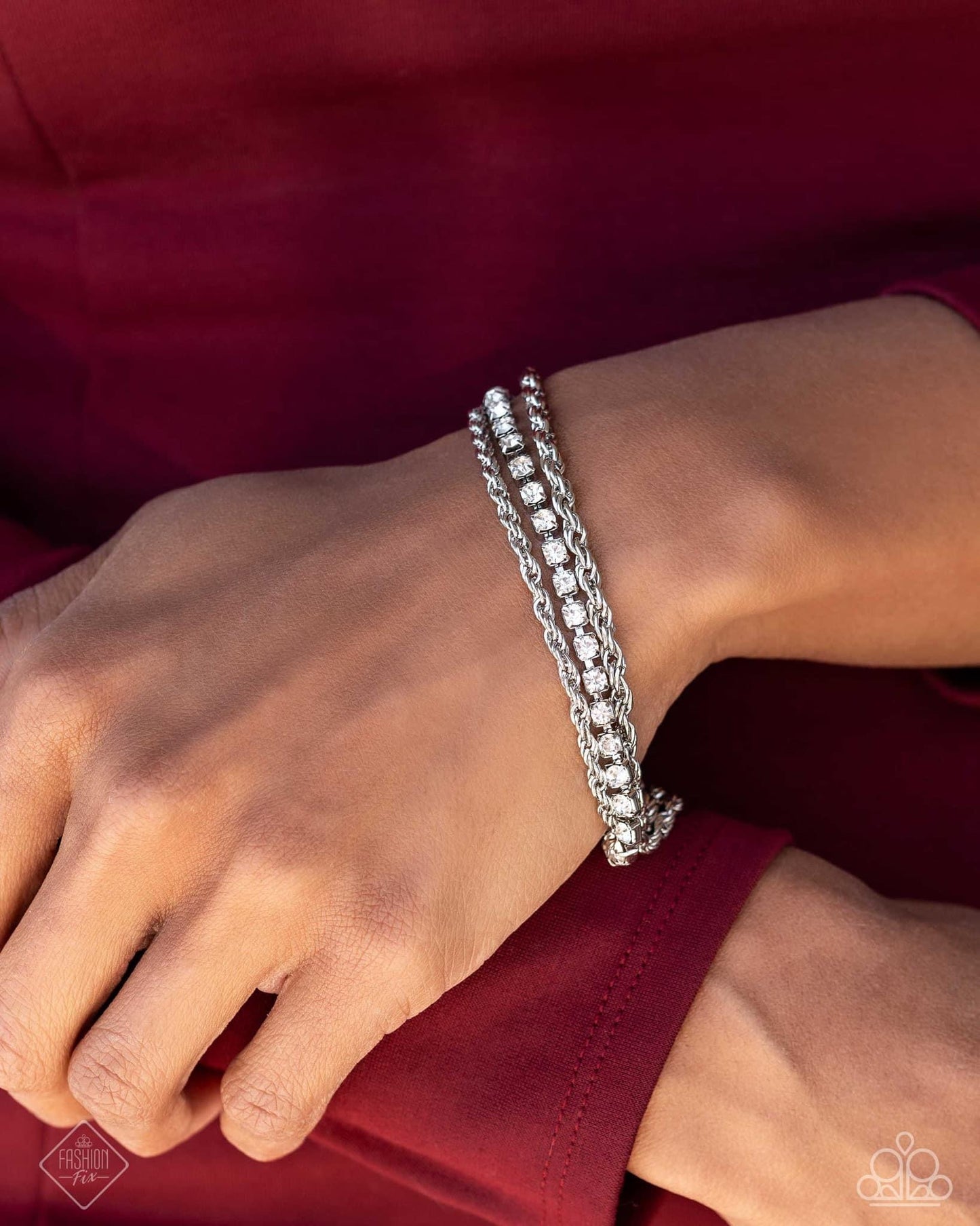 Excessive Empire Paparazzi Accessories Bracelet Silver