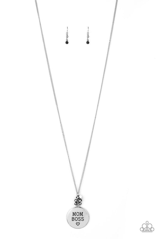 Mom Boss – Silver | Paparazzi Necklace