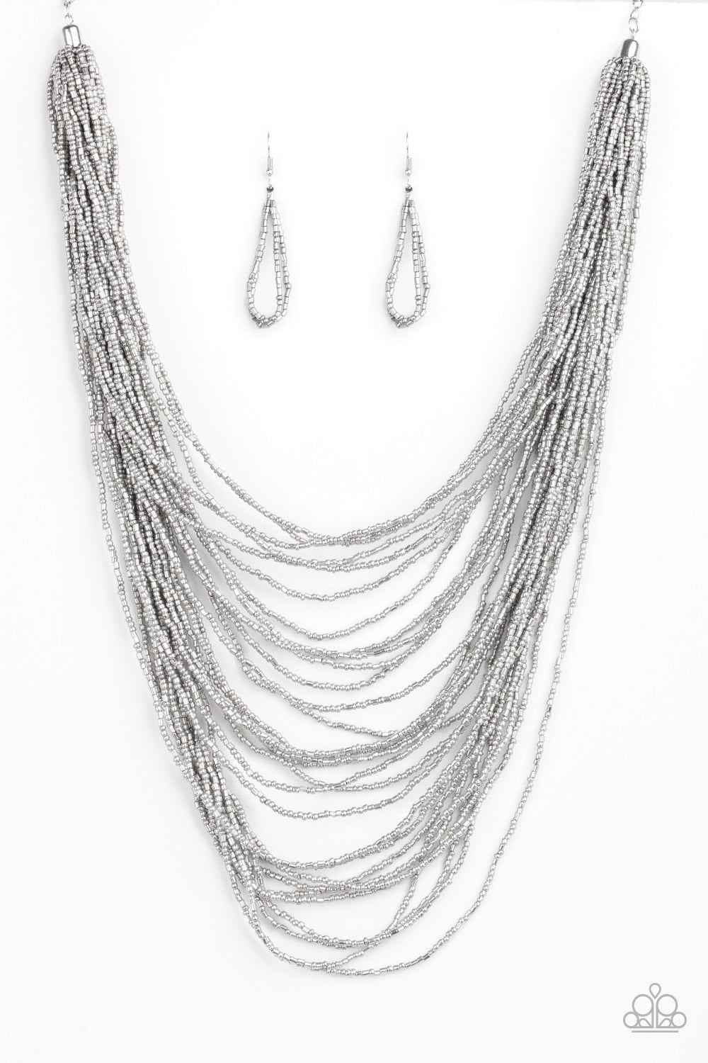 Dauntless Dazzle Paparazzi Accessories Necklace with Earrings