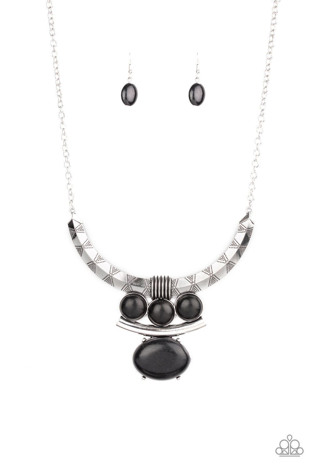 Commander In CHIEFETTE Accessories Necklace with Earrings Black