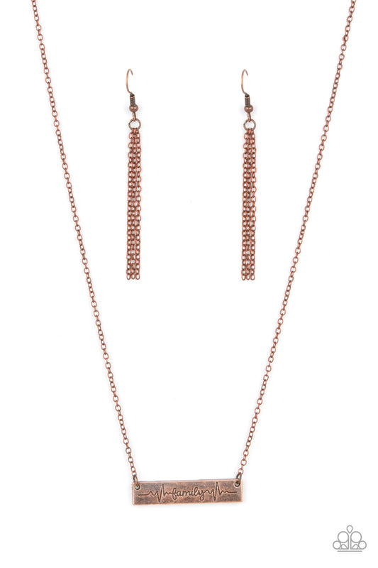 Living The Mom Life – Copper | Paparazzi Necklace