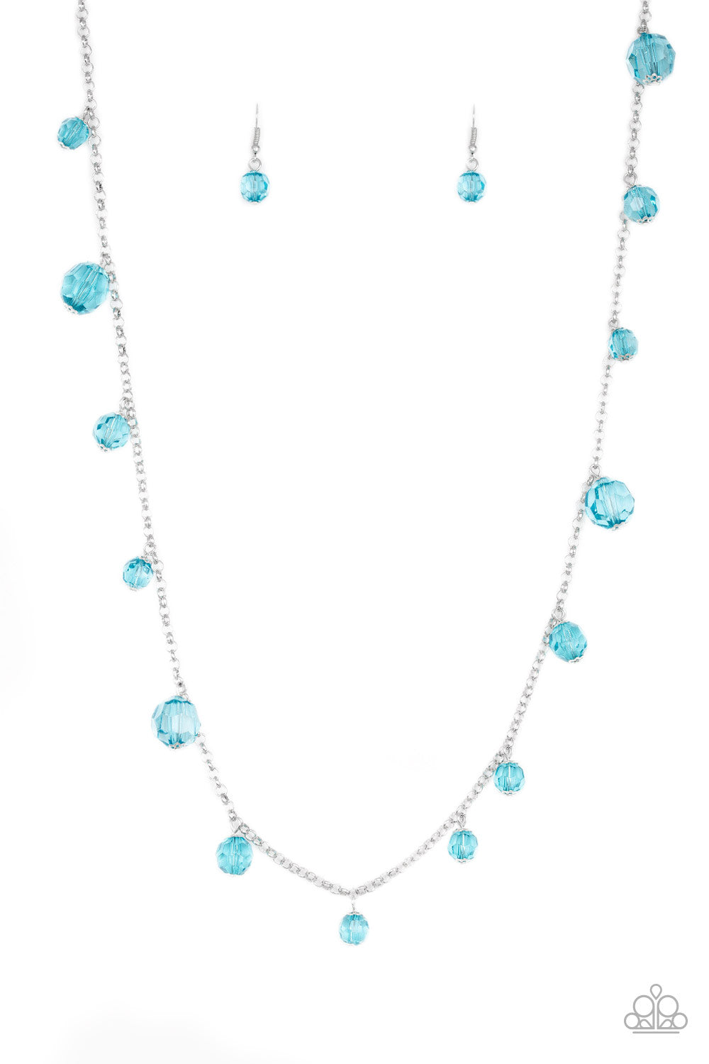 Glow Rider Paparazzi Accessories Necklace with Earrings