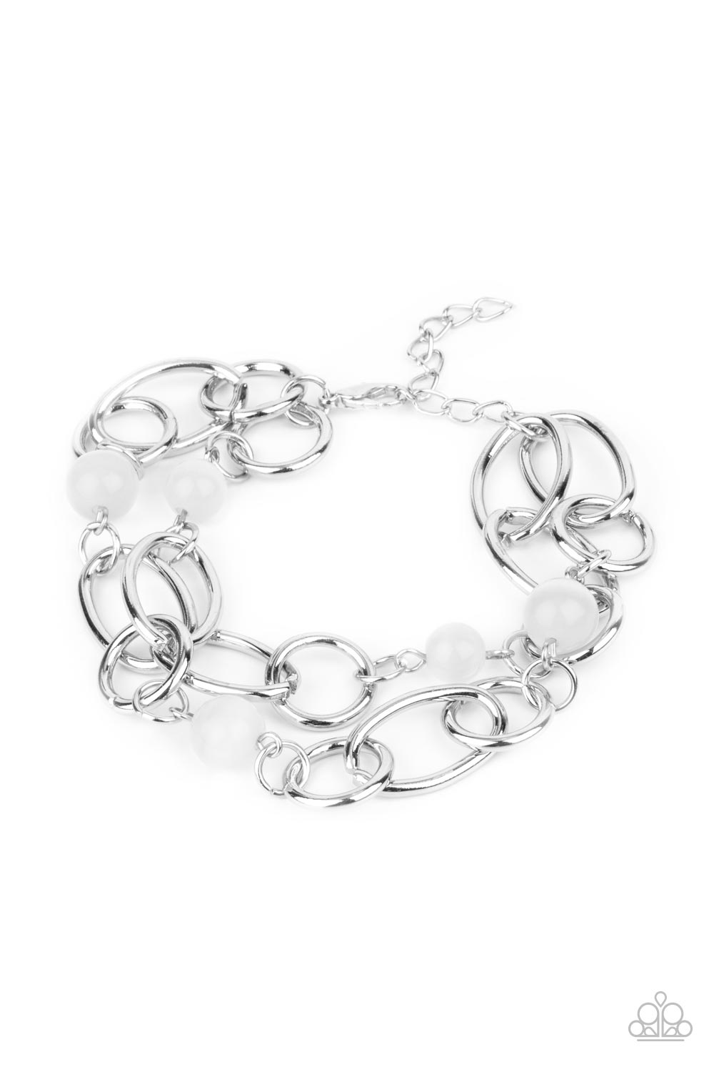 Delightfully Daydreamy Paparazzi Accessories Bracelet - White
