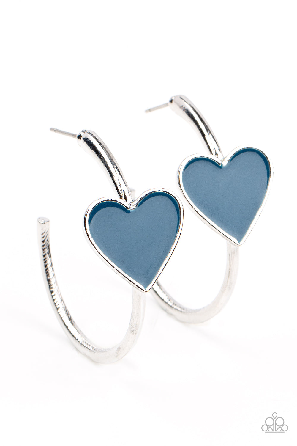 Kiss Up Paparazzi Accessories Hoop Earrings Blue