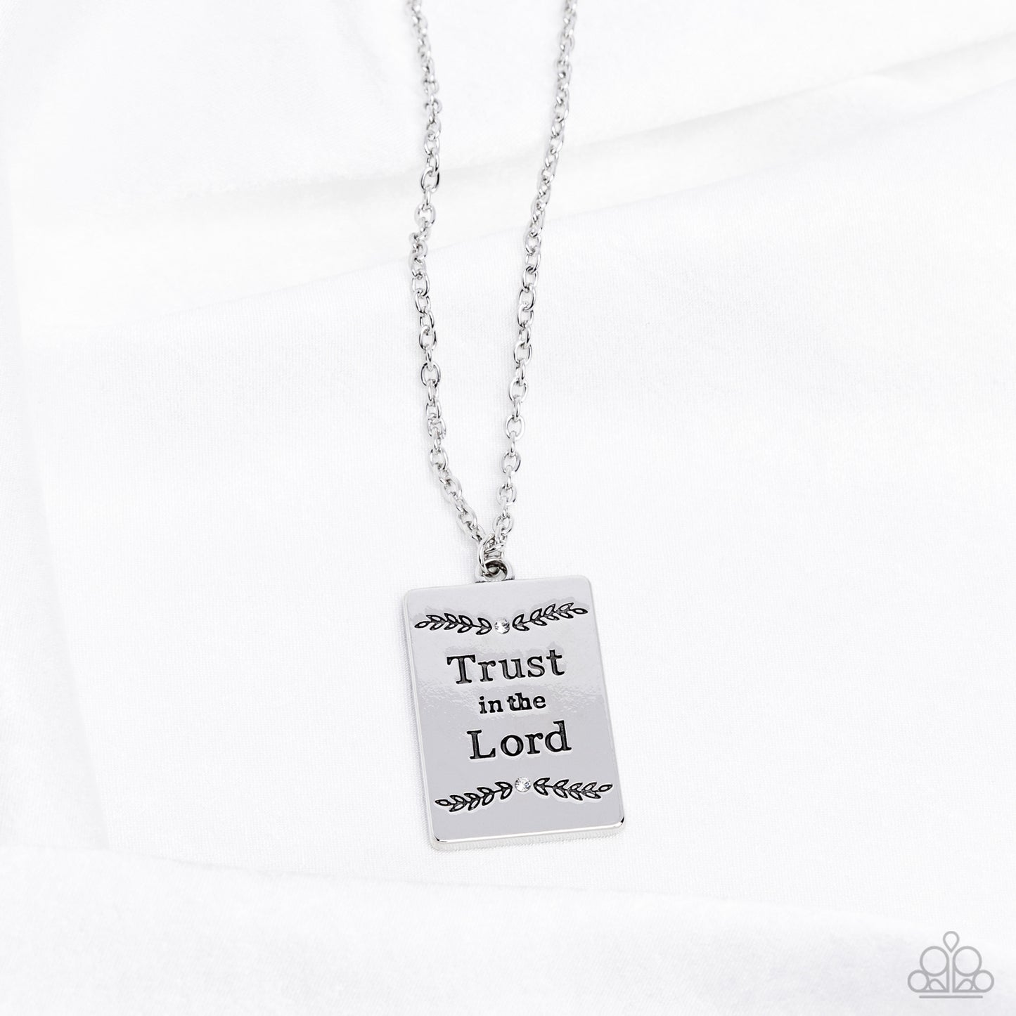 All About Trust Paparazzi Accessories Necklace with Earrings White