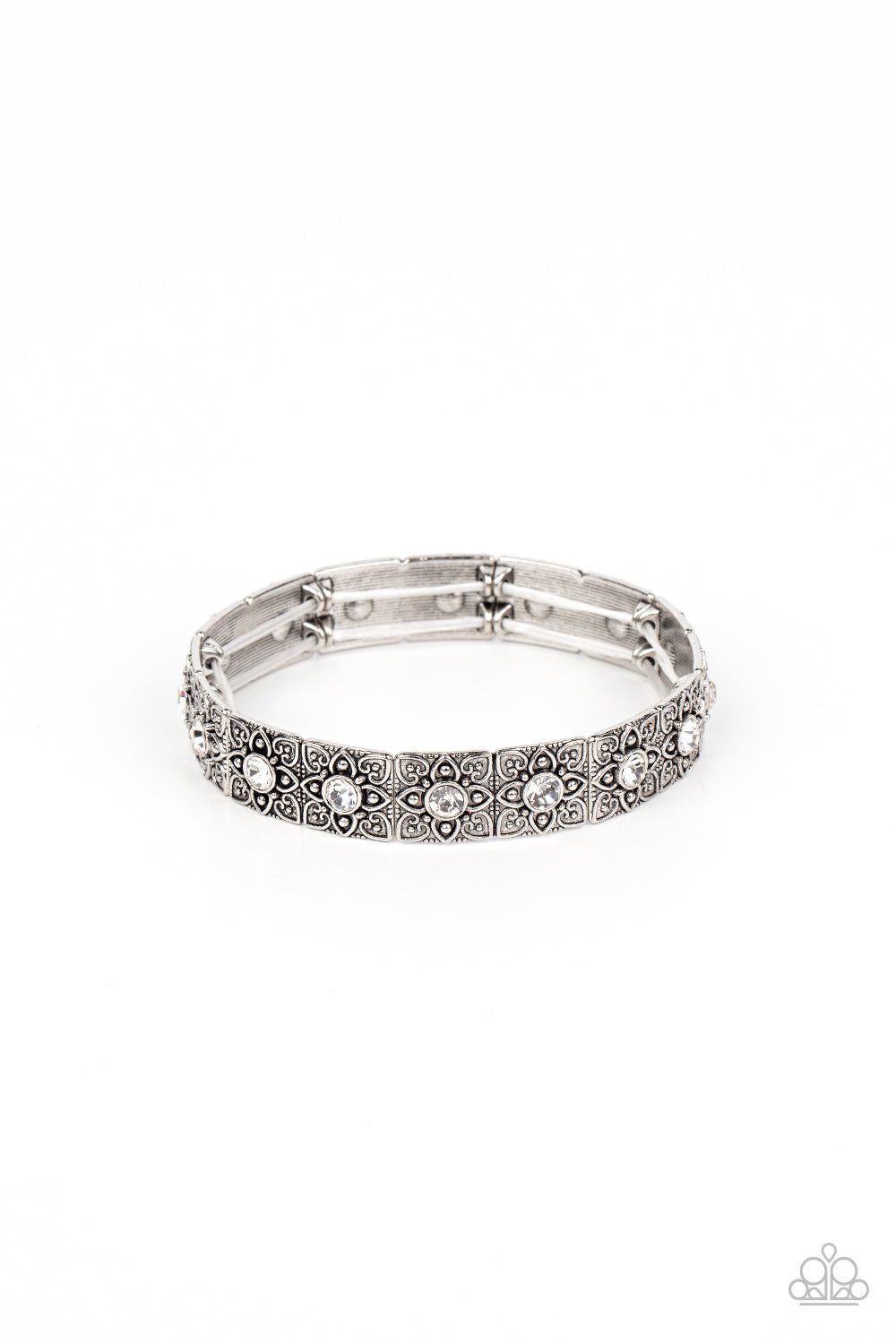 Venetian Valentine Paparazzi Accessories Bracelet White