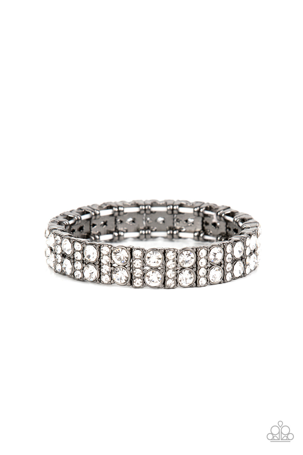 Mic Dropping Drama Paparazzi Accessories Bracelet Black