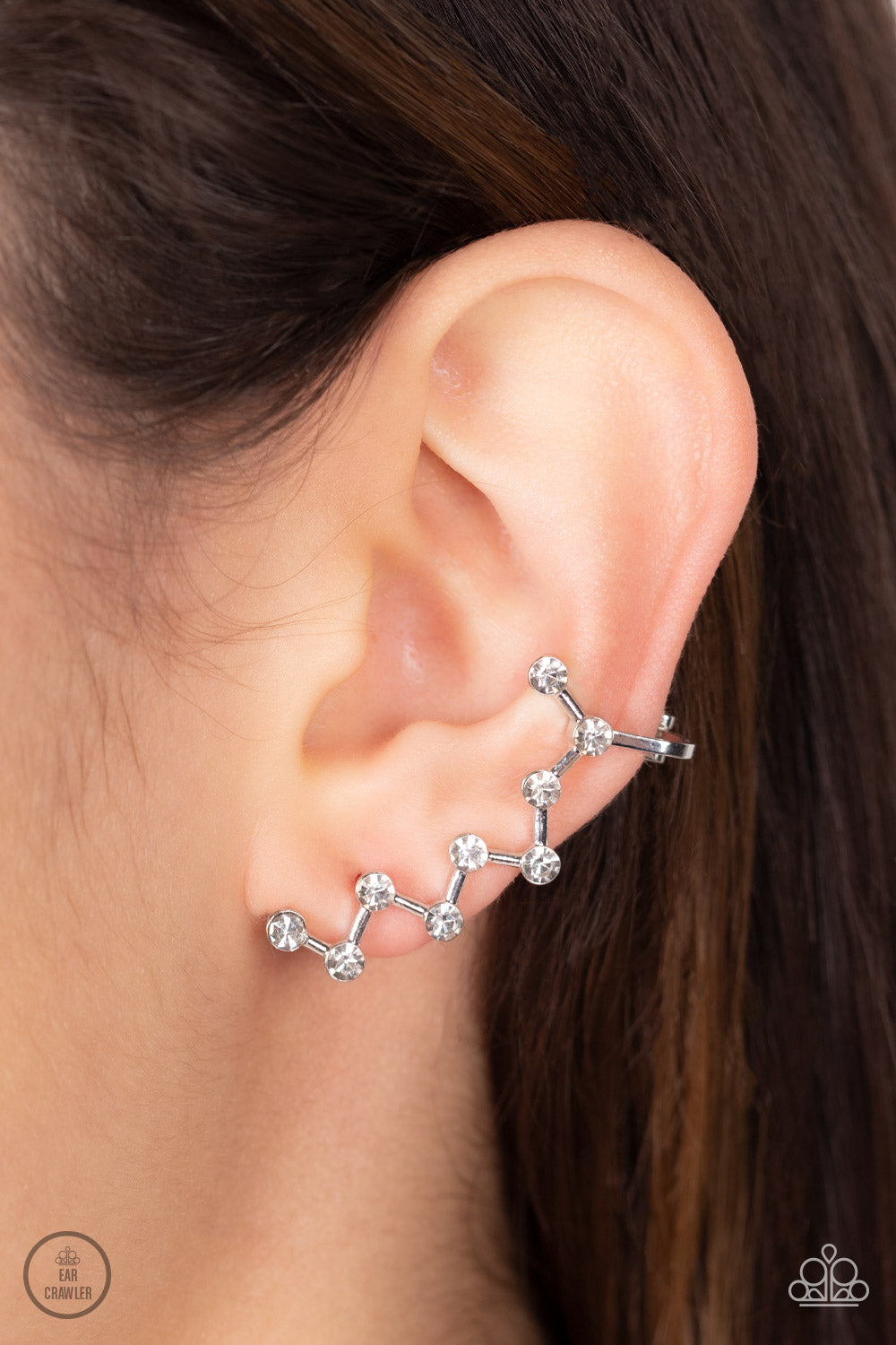 Clamoring Constellations Paparazzi Accessories Earrings White