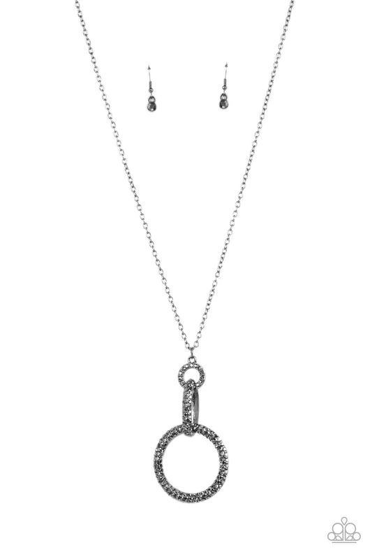 Radiant Ringleader Paparazzi Accessories Necklace with Earrings Silver