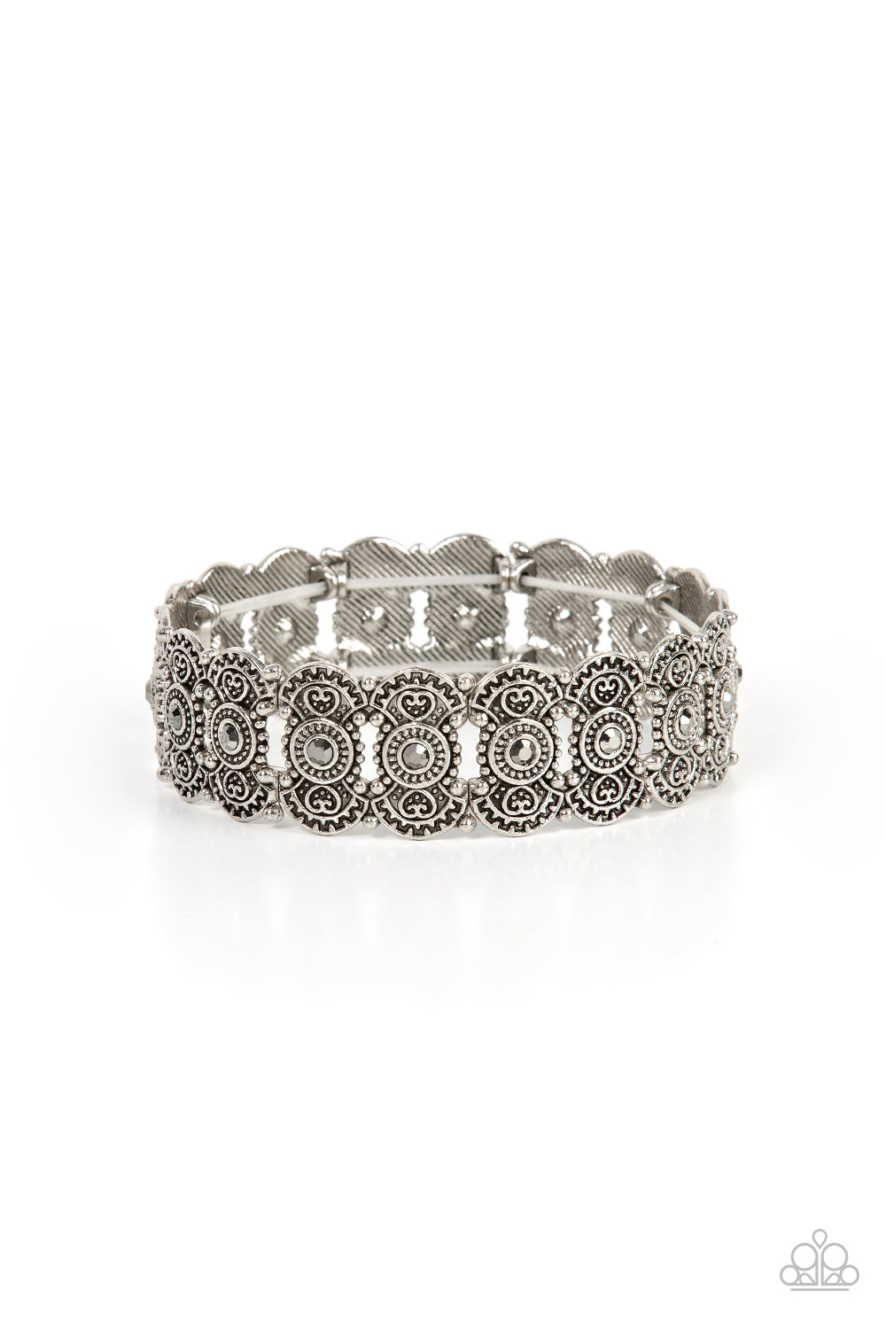 Rapturous Romance Paparazzi Accessories Bracelet Silver