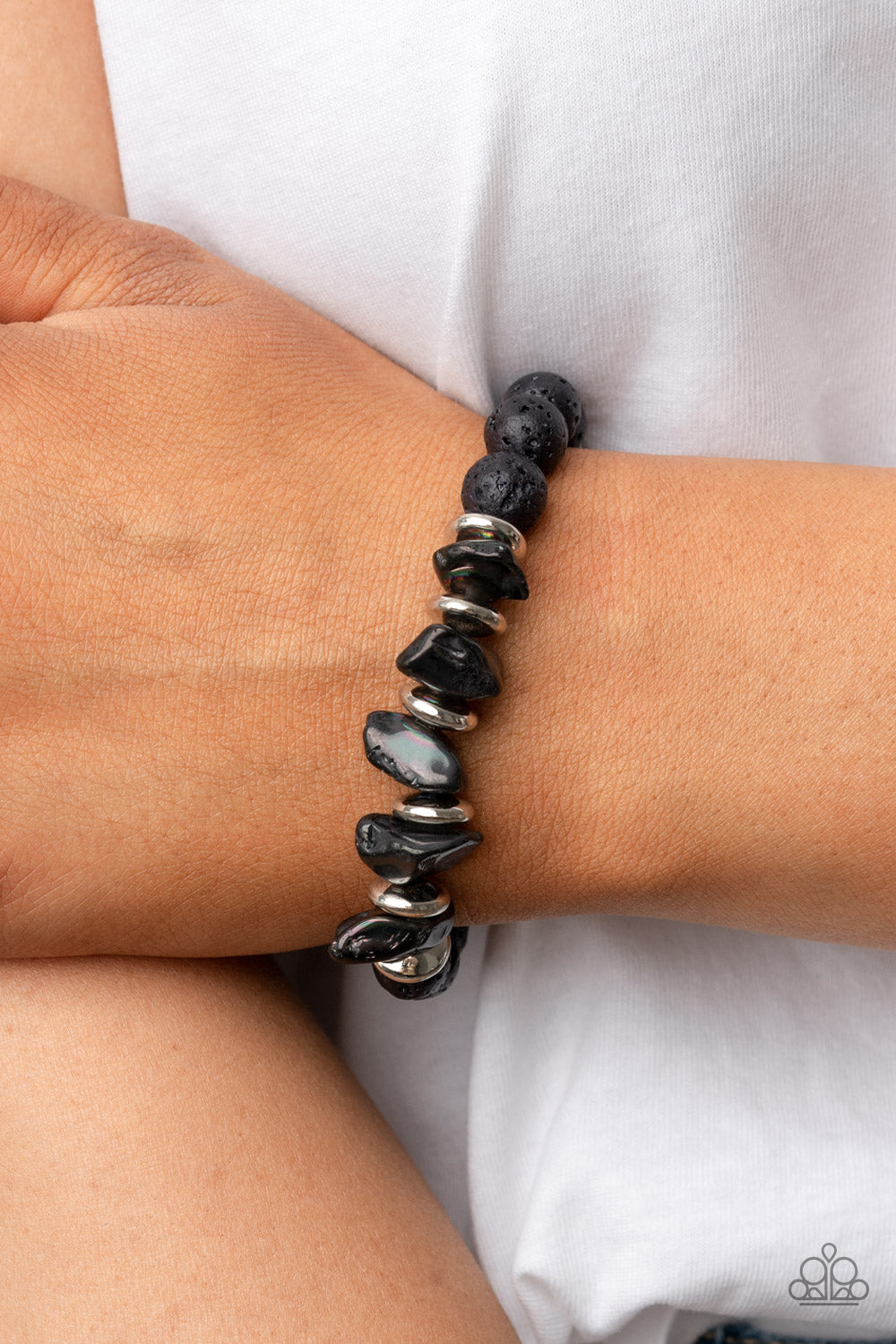 Volcanic Vacay Paparazzi Accessories Bracelet - Silver