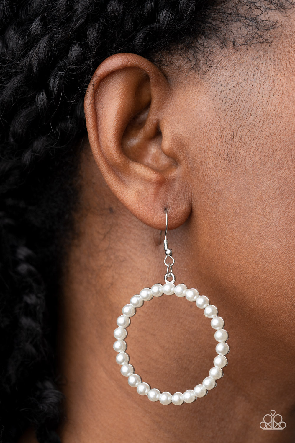 Can I Get A Hallelujah Paparazzi Accessories Earrings White