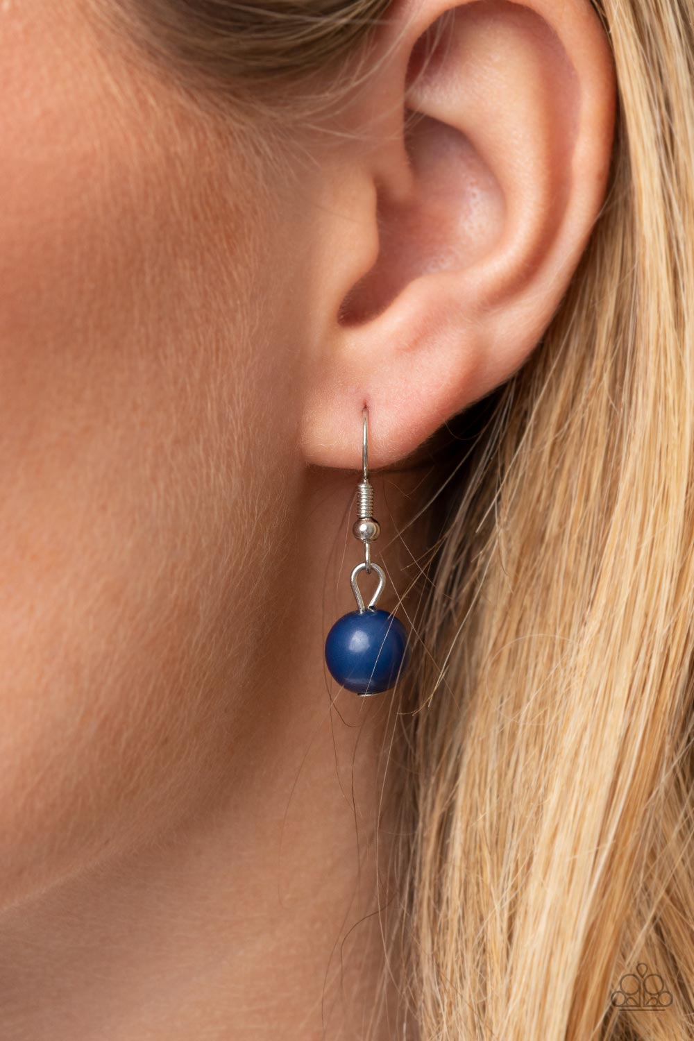 Barcelona Bash Paparazzi Accessories Lanyard with Earrings Blue