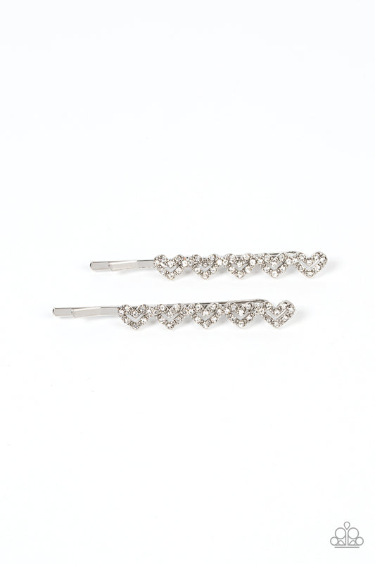 Thinking of You Paparazzi Accessories Hair Clip White