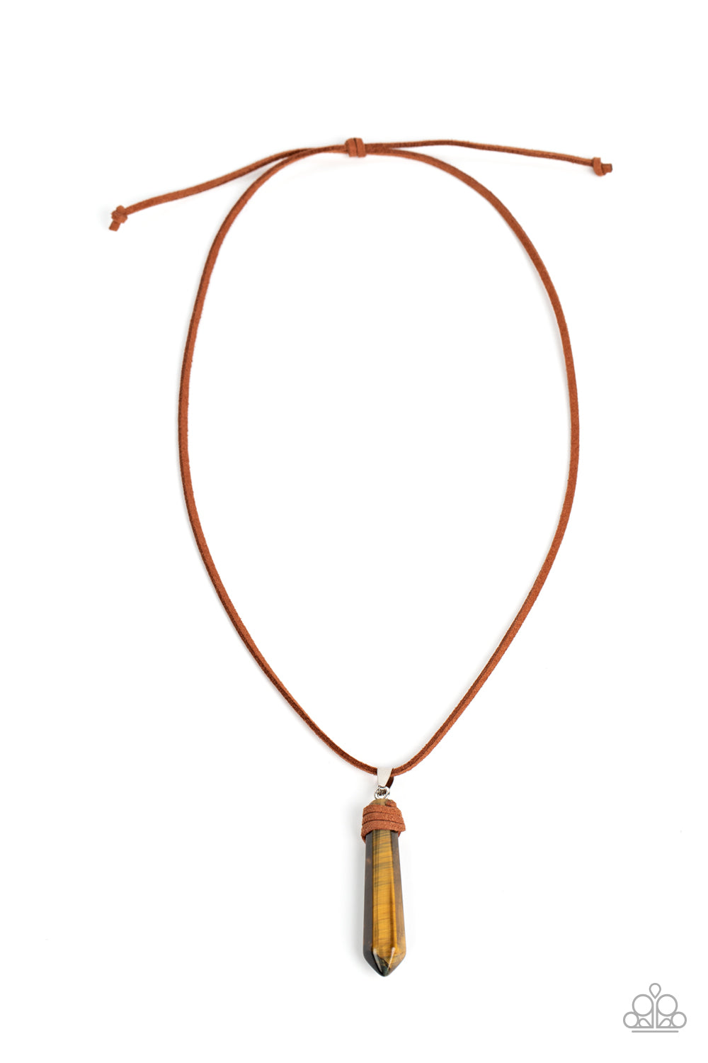 Holistic Harmony Paparazzi Accessories Necklace with Earrings Brown