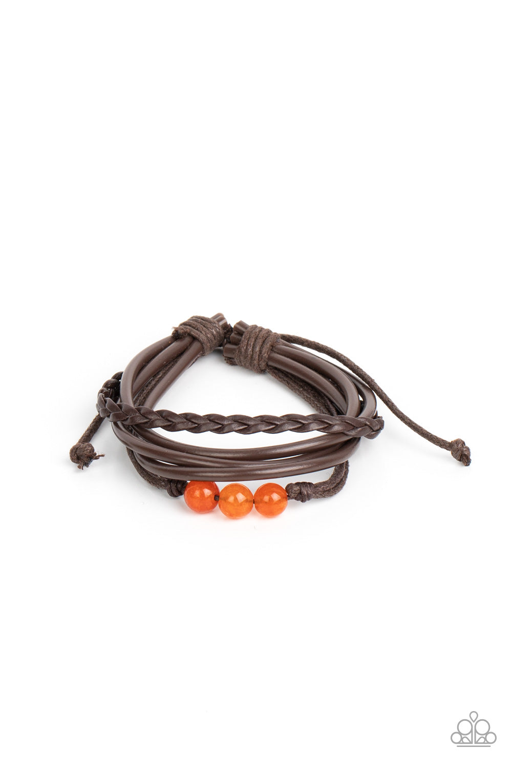 Rest Easy Paparazzi Accessories Bracelet Orange