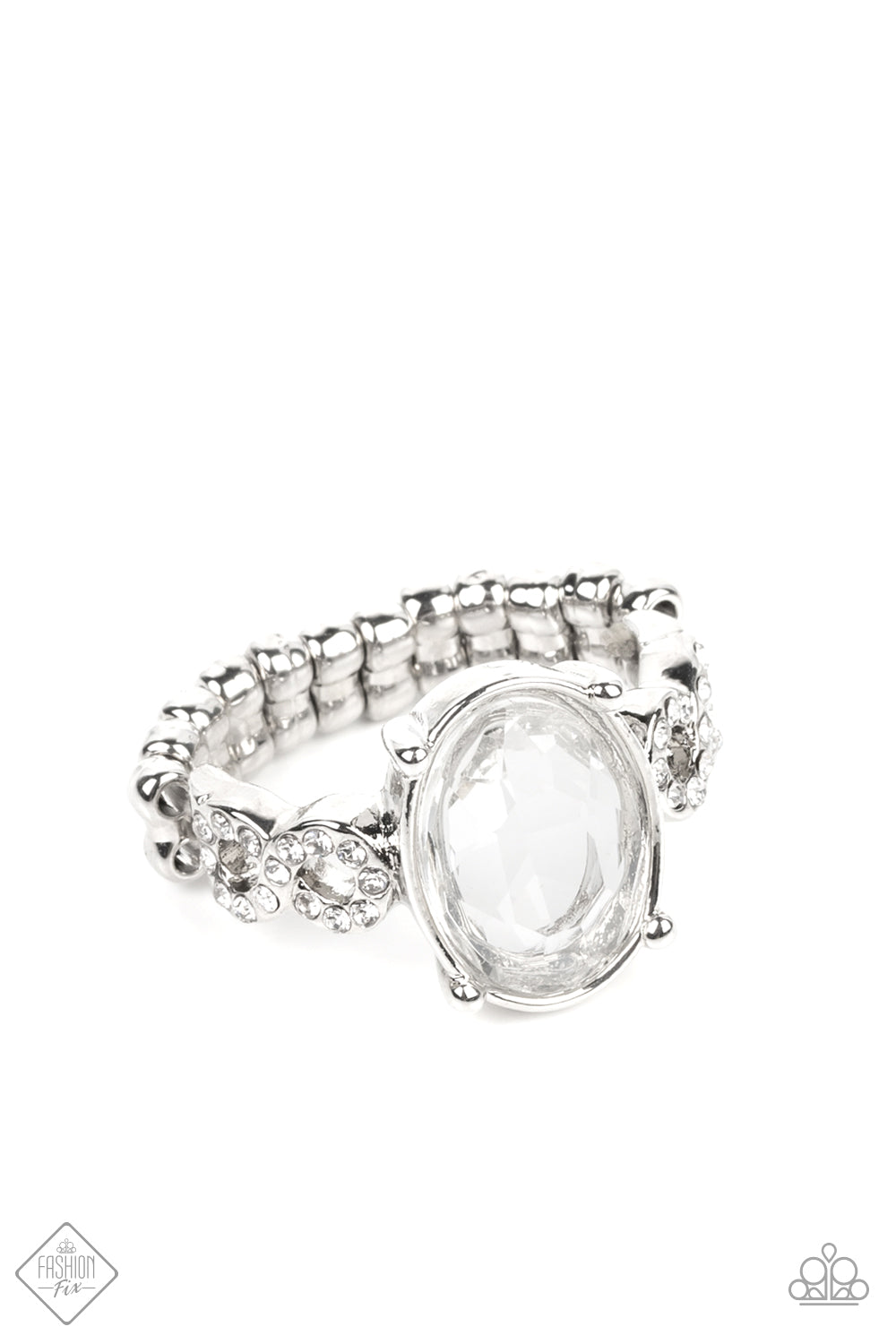 Devoted to Dazzle Paparazzi Accessories Ring White