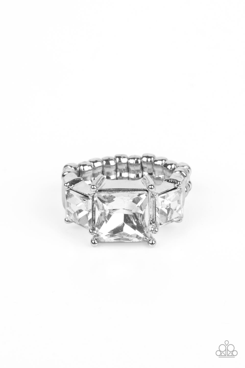 Treasured Twinkle Paparazzi Accessories Ring White