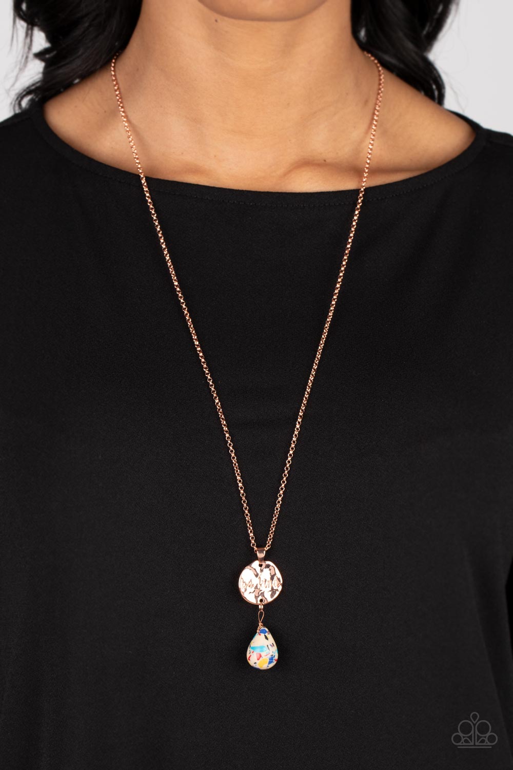 Caring Couture Paparazzi Accessories Necklace with Earrings Multi