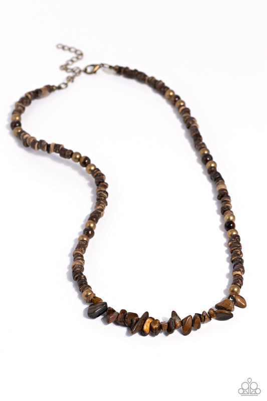 Wild Woodcutter – Brass | Paparazzi Necklace