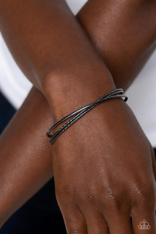 Coachella Curls Paparazzi Accessories Bracelet - Black