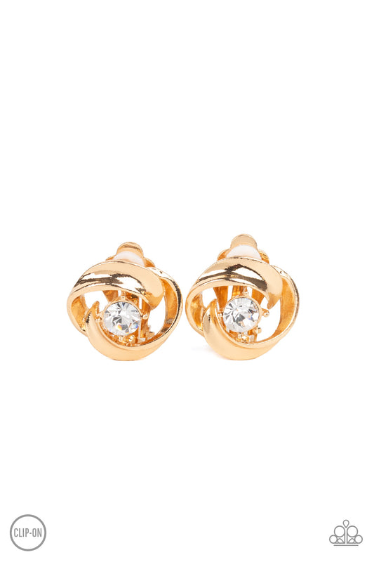 Girl Whirl Paparazzi Accessories Clip On Earrings