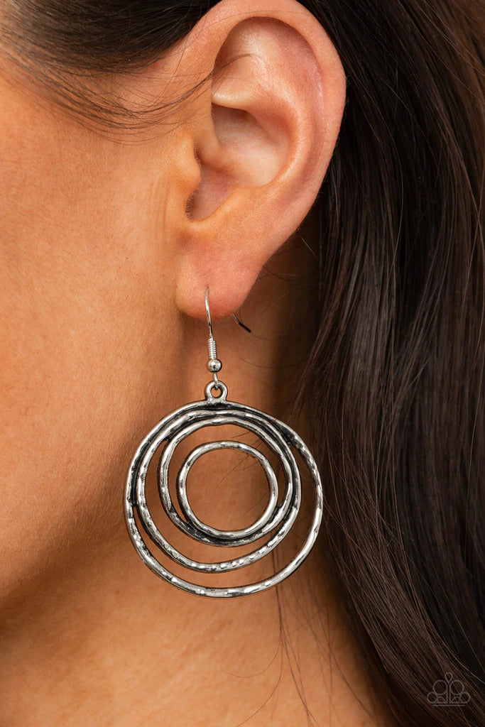 Out of Control Shimmer Paparazzi Accessories Earrings