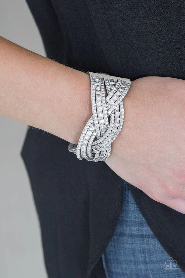 Bring on the Bling Paparazzi Accessories Bracelet - Silver