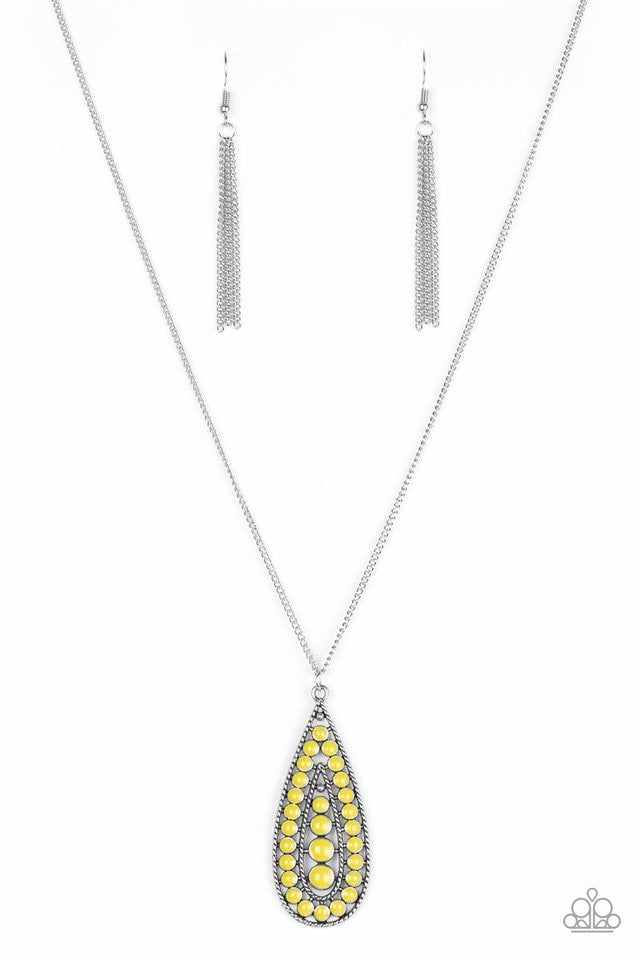 Tiki Tease Paparazzi Accessories Necklace with Earrings