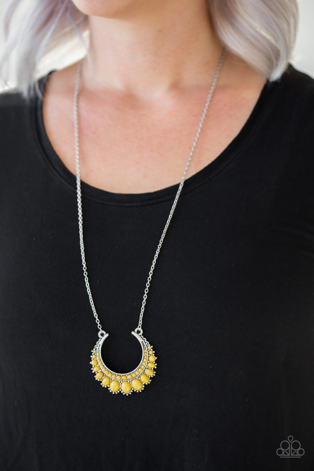Count to Zen Paparazzi Accessories Necklace with Earrings