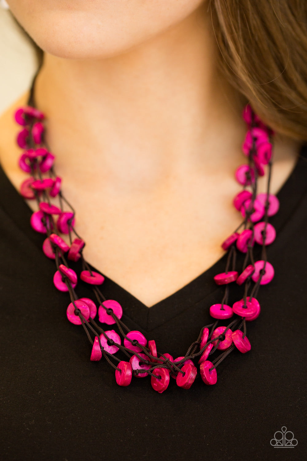 Hopping Honolulu Paparazzi Accessories Necklace with Earrings