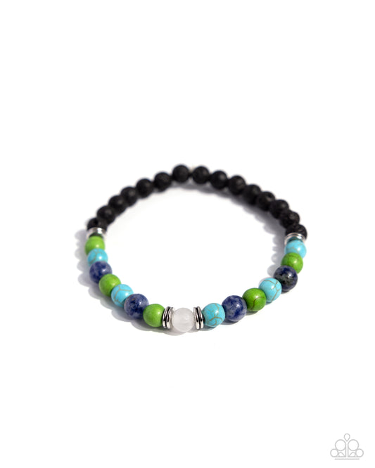 LAVA Will Find a Way Paparazzi Accessories Bracelet - Blue