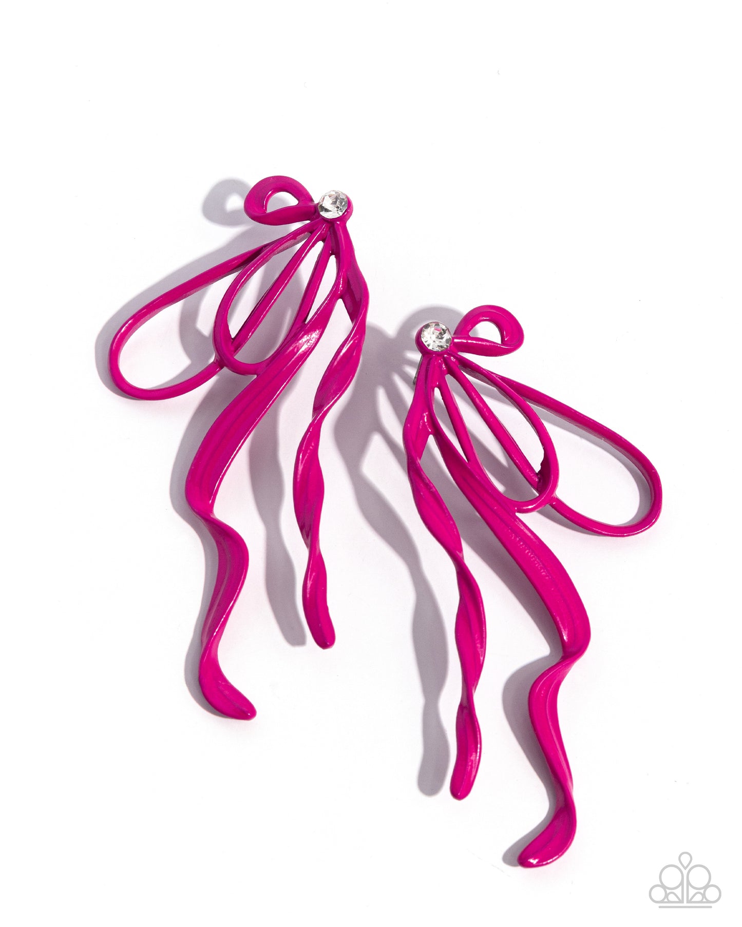 Trendy Tapestry Paparazzi Accessories Earrings- Pink