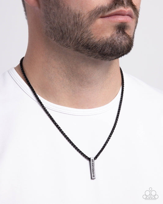 Roman Rebel Paparazzi Accessories Necklace - Black