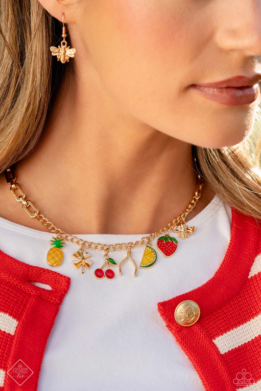 Fruit Festival Paparazzi Accessories Necklace with Earrings