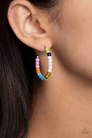 Multicolored Mambo Paparazzi Accessories Hoop  Earrings Multi