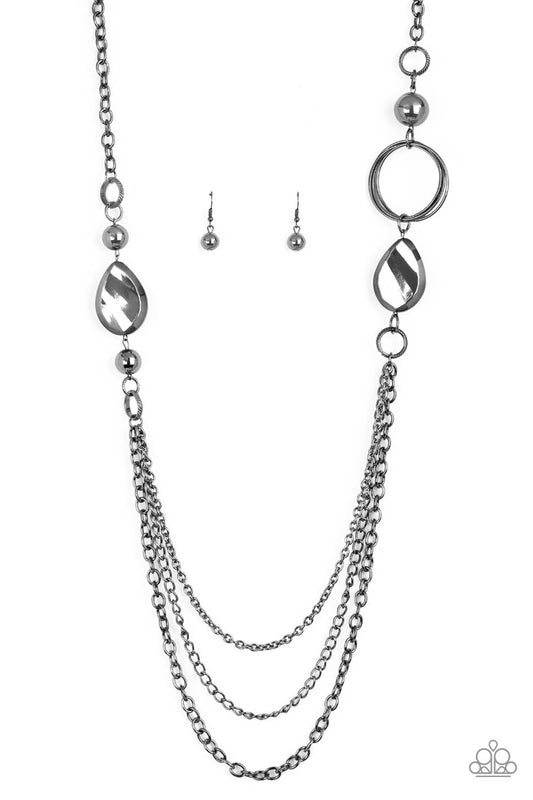 Rebels Have More Fun Paparazzi Accessories Necklace With Earrings
