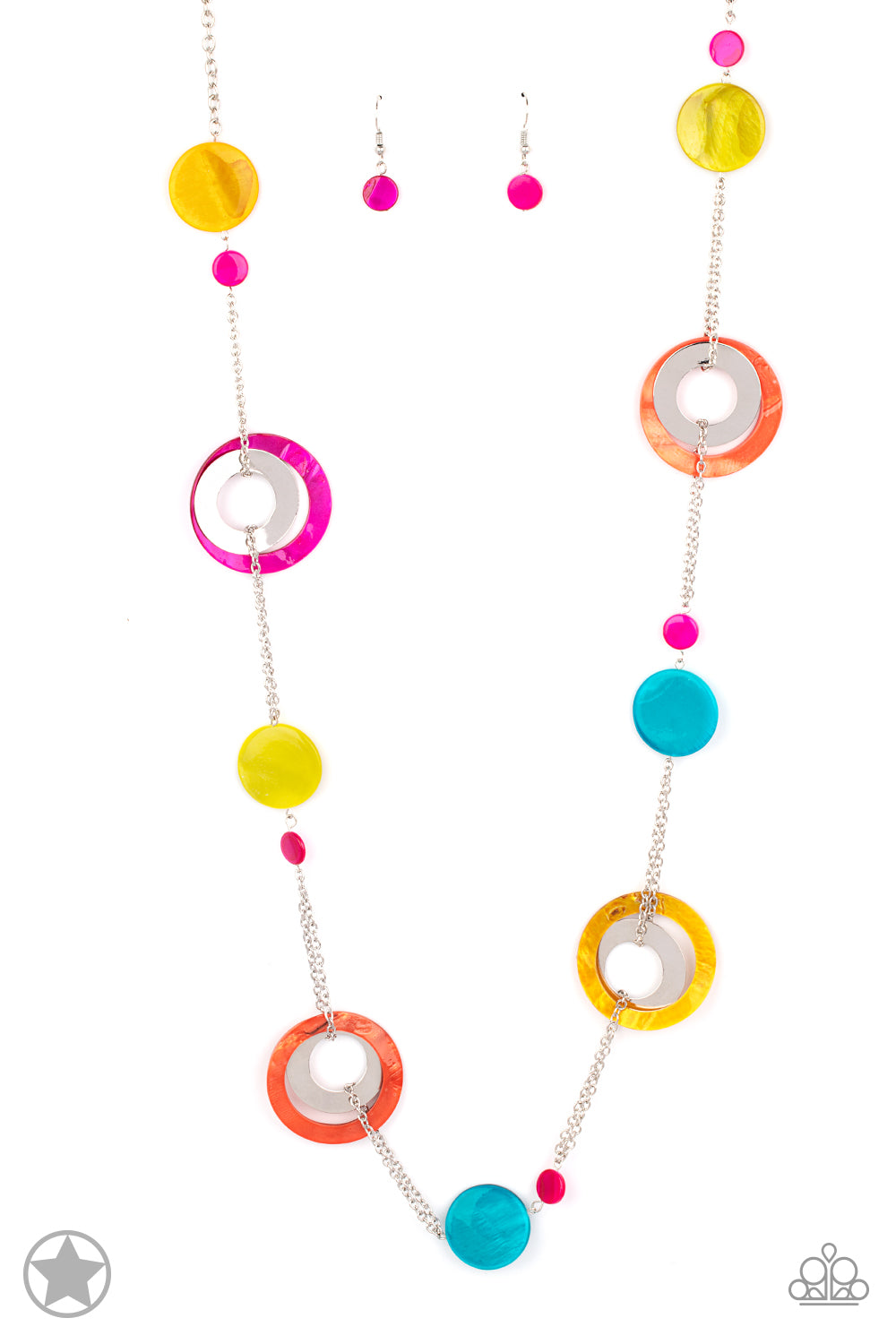 Kaleidoscopically Captivating Best Seller Paparazzi Accessories Necklace with Earrings