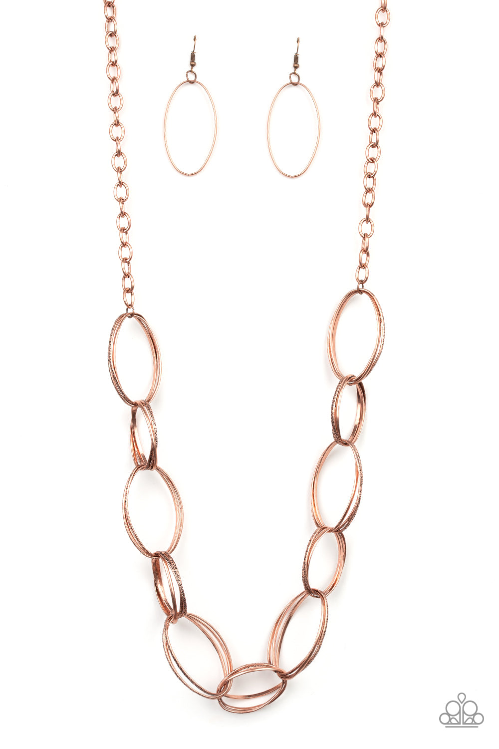Ring Bling Paparazzi Accessories Necklace with Earrings Copper
