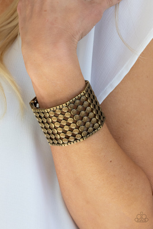 Cool and CONNECTED Paparazzi Accessories Bracelet Brass