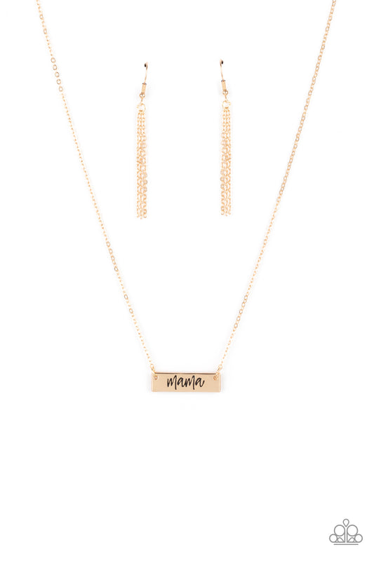 Blessed Mama – Gold | Paparazzi Necklace