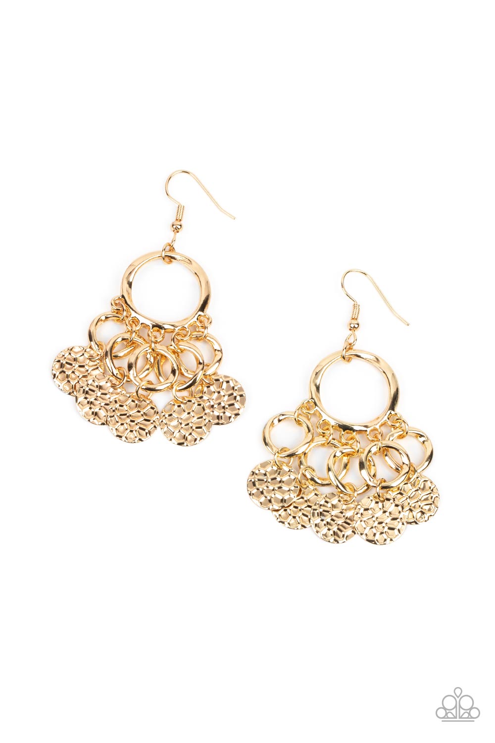 Partners in CHIME Paparazzi Accessories Earrings - Gold