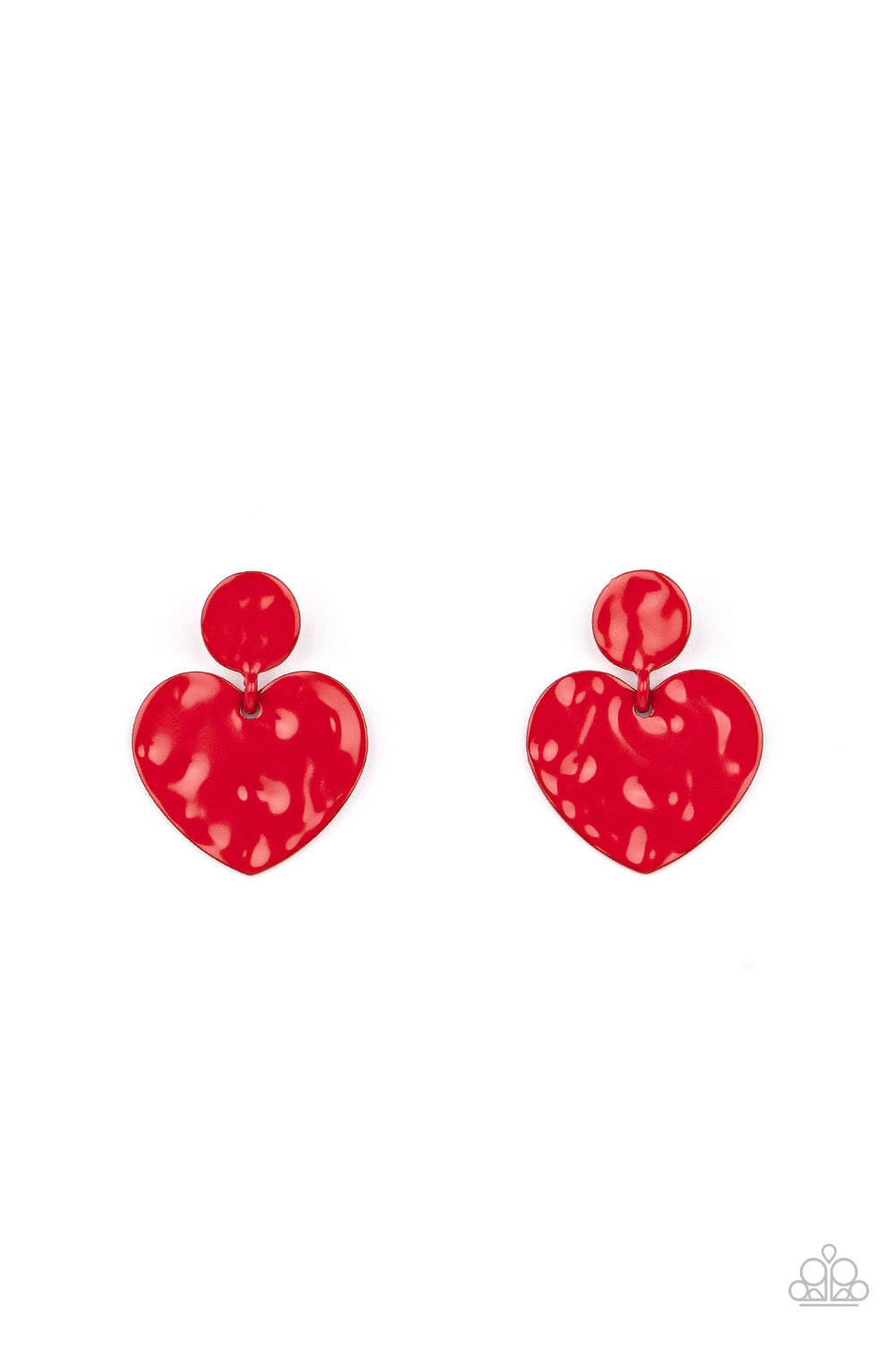 Just a Little Crush Paparazzi Accessories Earrings - Red
