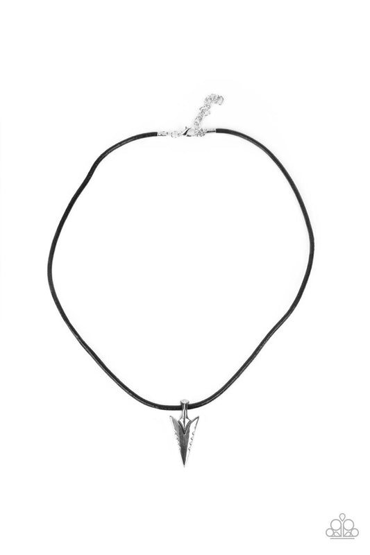 Pharaohs Arrow – Black | Paparazzi Necklace