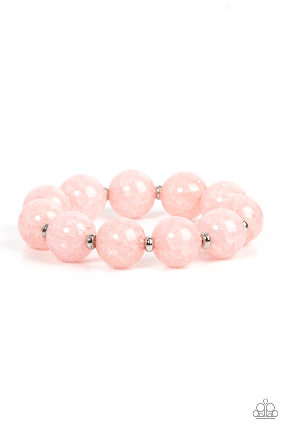 Arctic Affluence Paparazzi Accessories Bracelet Pink