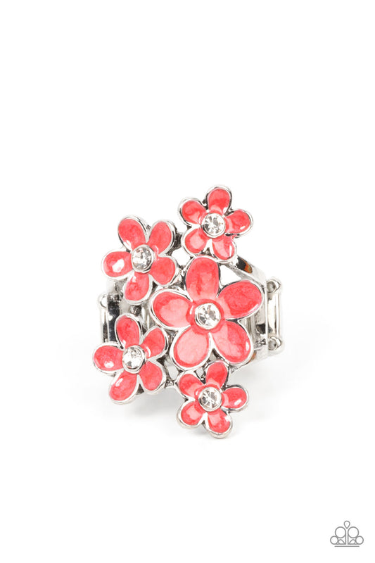Boastful Blooms – Red | Paparazzi Ring
