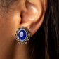 Garden Gazebo Clip On – Blue | Paparazzi Earrings