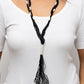 Whimsically Whipped – Black | Paparazzi Necklace
