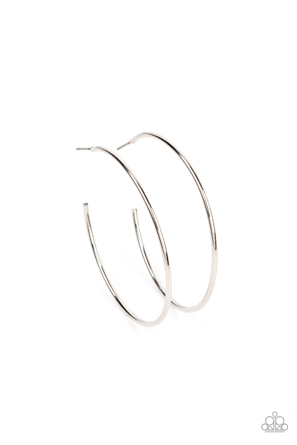 Can I Get a HOOP HOOP Paparazzi Accessories Hoop Earrings - Silver